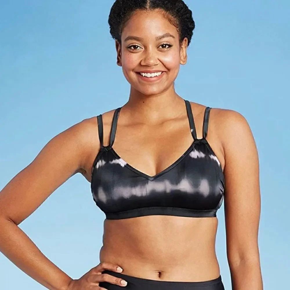 All in Motion Women's Strappy Bralette Bikini Top Women’s Small